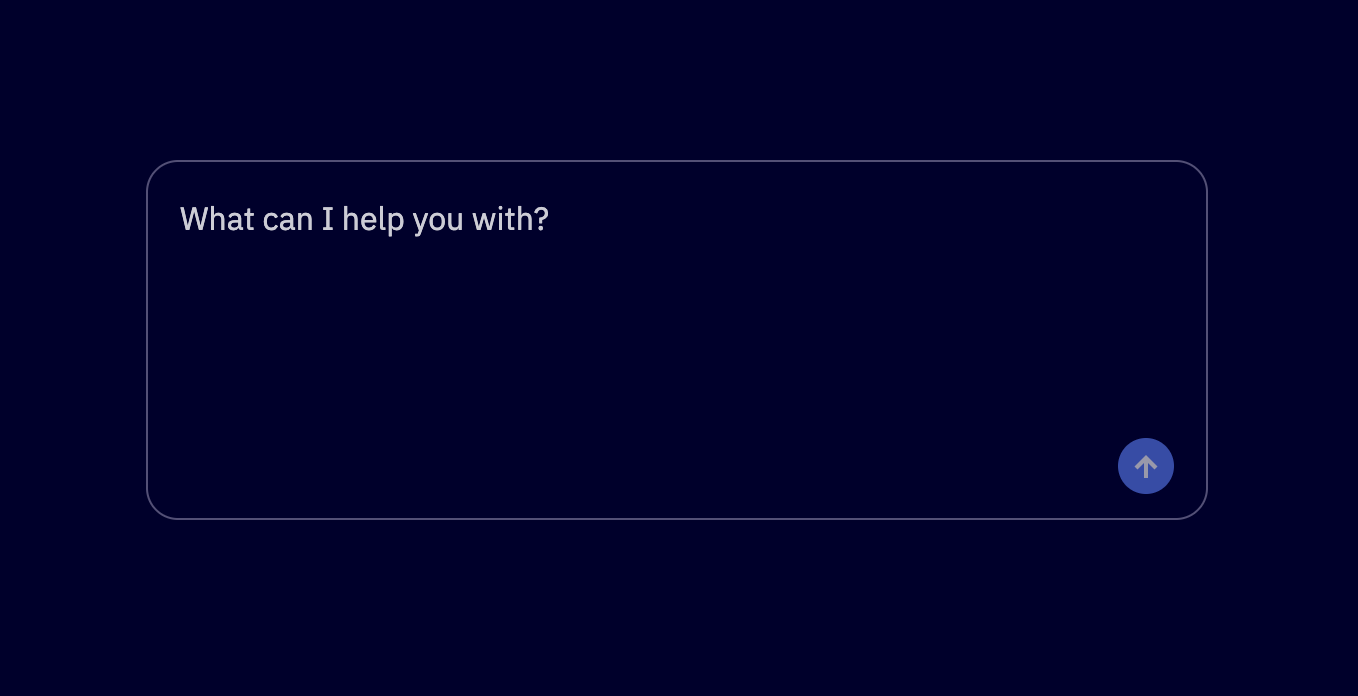 AI Chat Input